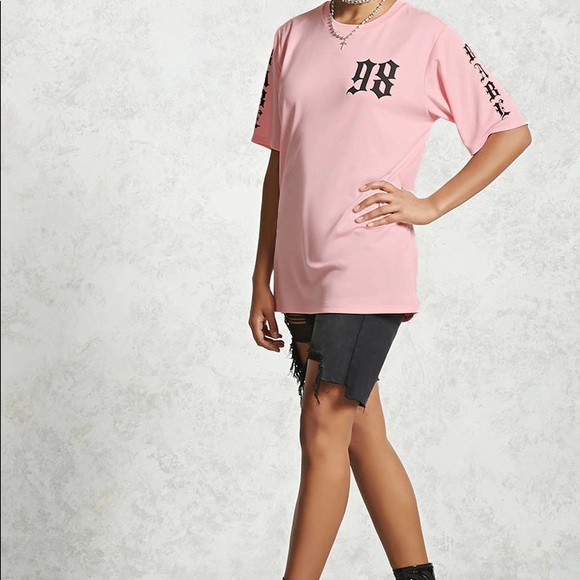 Forever 21 Oversized Jersey Tee - Picture 7 of 7